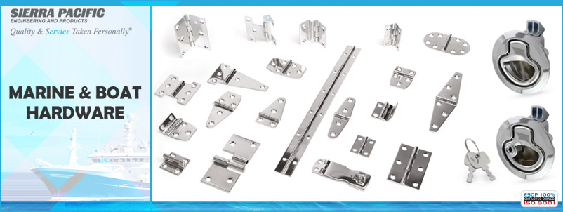 SPEP marine hardware includes hinges, latches and hasps and staples