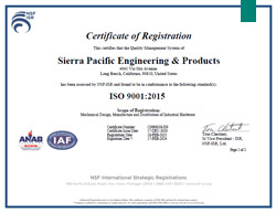 ISO Certificate of Registration Pg. 1 or 2