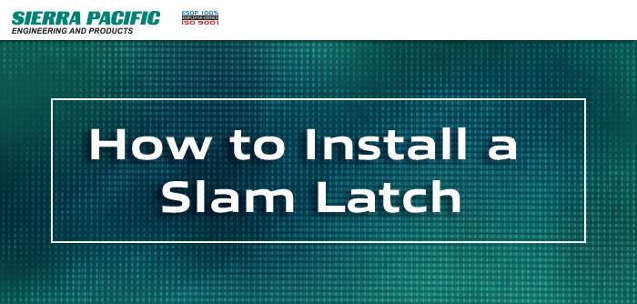 how to install a slam latch banner